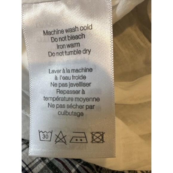 Veronica Beard Ziada Size Small Smocked Plaid Midi Dress Black White Tiered - Picture 11 of 12